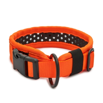 SOFTY Halsband | Länge: 45-51cm | Breite: 3,8cm | Farbe: orange/schwarz